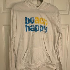 BEach Happy hooded sweatshirt with thumb holes